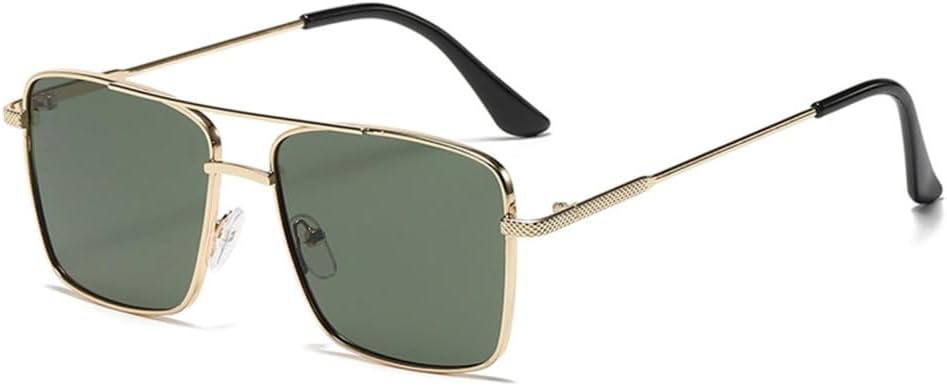 

Новые солнцезащитные очки в стиле ретро 2025 года с металлическим корпусом, женские, с прозрачными линзами с градиентом цвета «океан», защита от ультрафиолета UV400, мужские солнцезащитные очки DSXLY, Gold Green