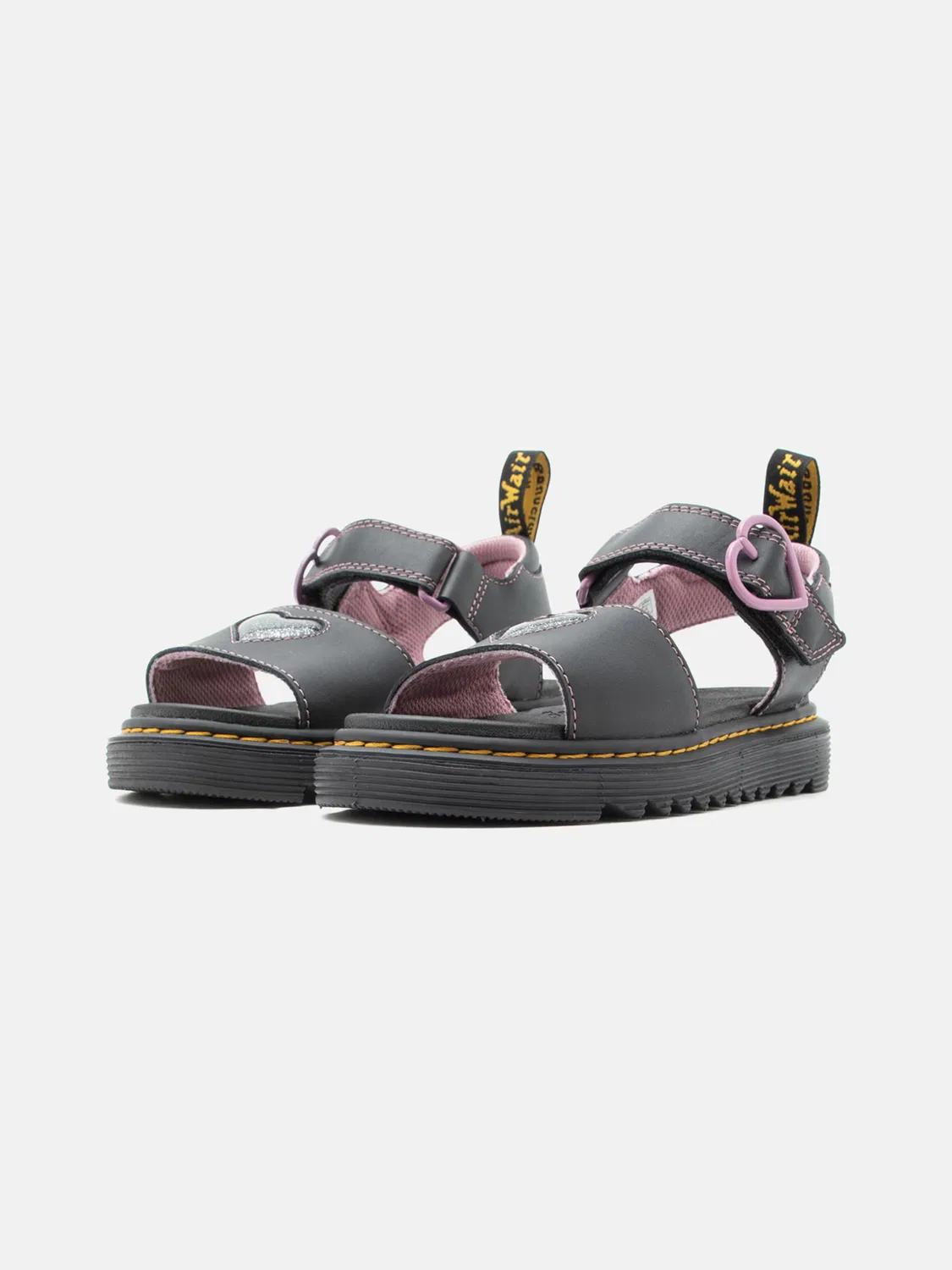 Сандалии Dr. Martens Marlowe Hearts II черного цвета — фото 2