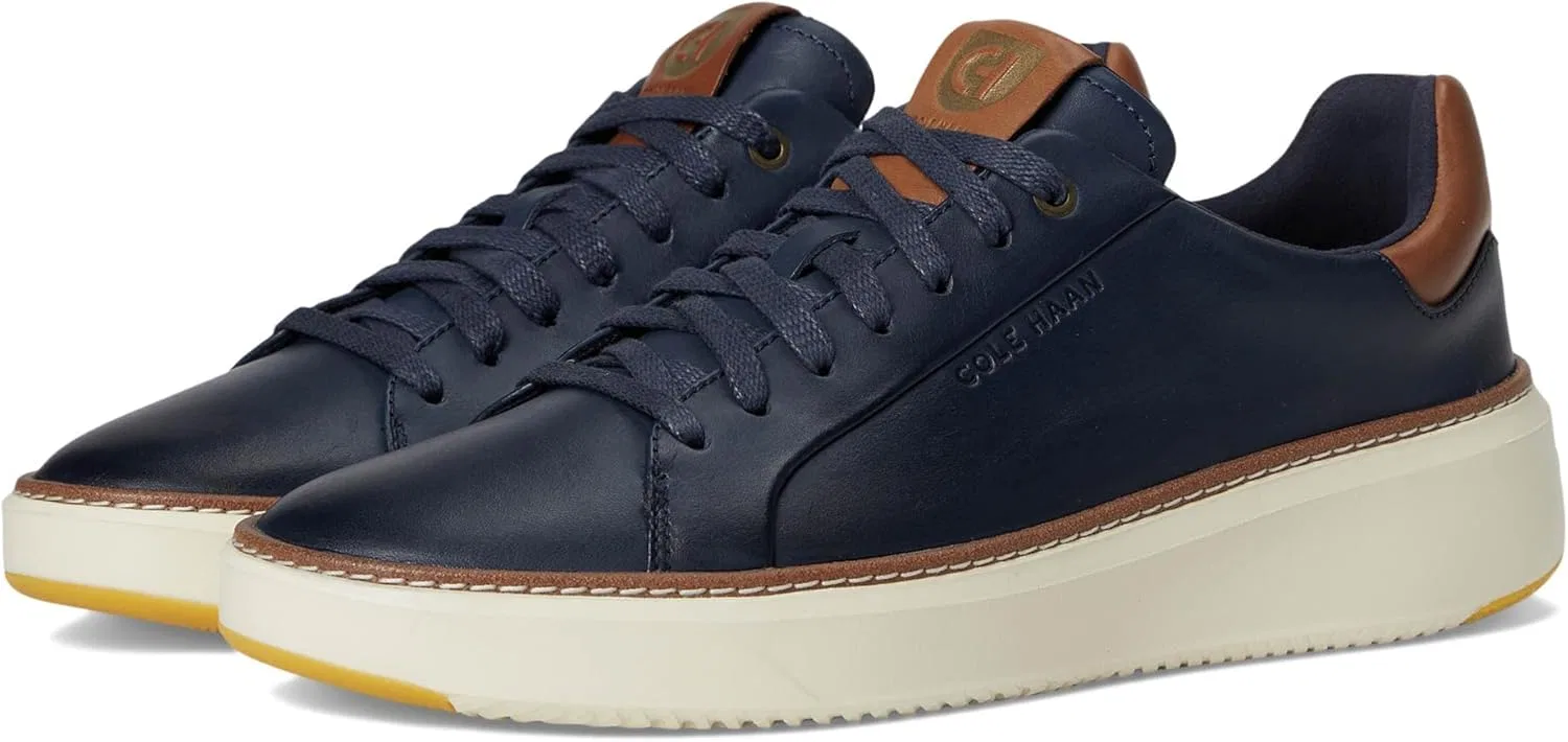 Мужские легкие кроссовки-оксфорды Cole Haan Grandpro Topspin, темно-синий/коричневый