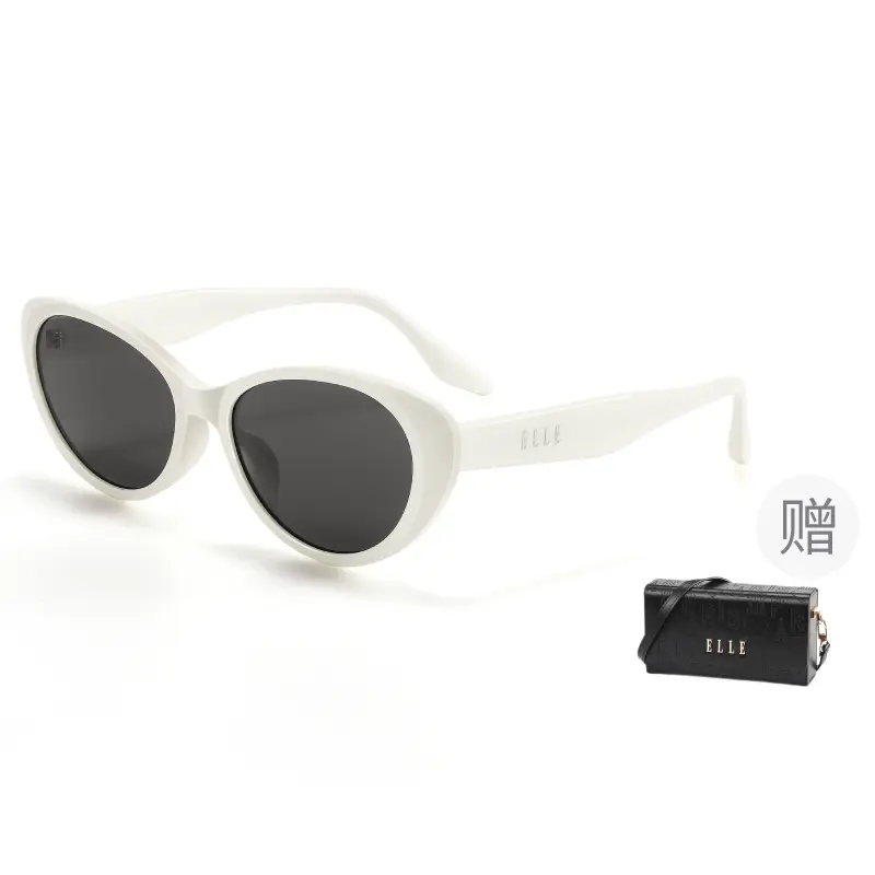 

Cat Eye Sunglasses для уменьшения лица Unisex ELLE, el3001 a90 белый
