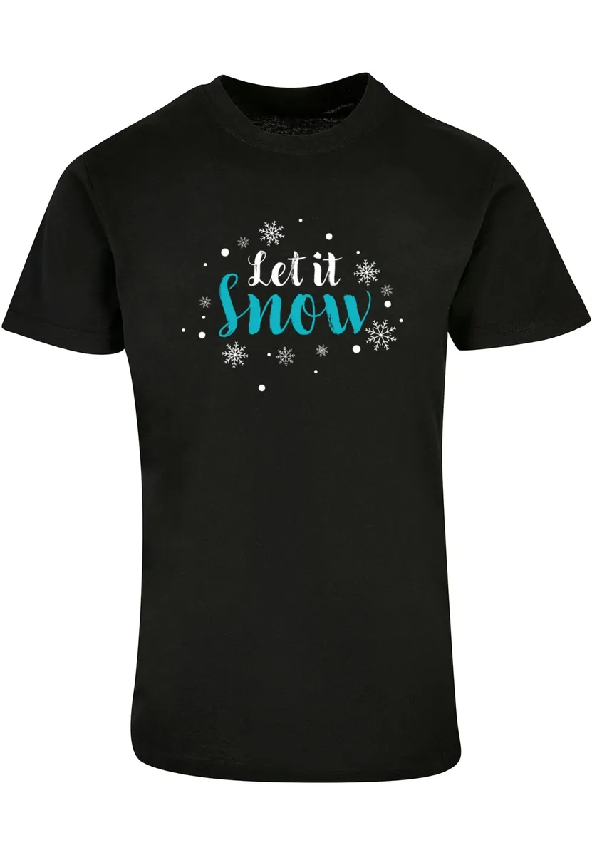 

Футболка Merchcode " Merchcode Мужская футболка Let it Snow с круглым вырезом ", черный