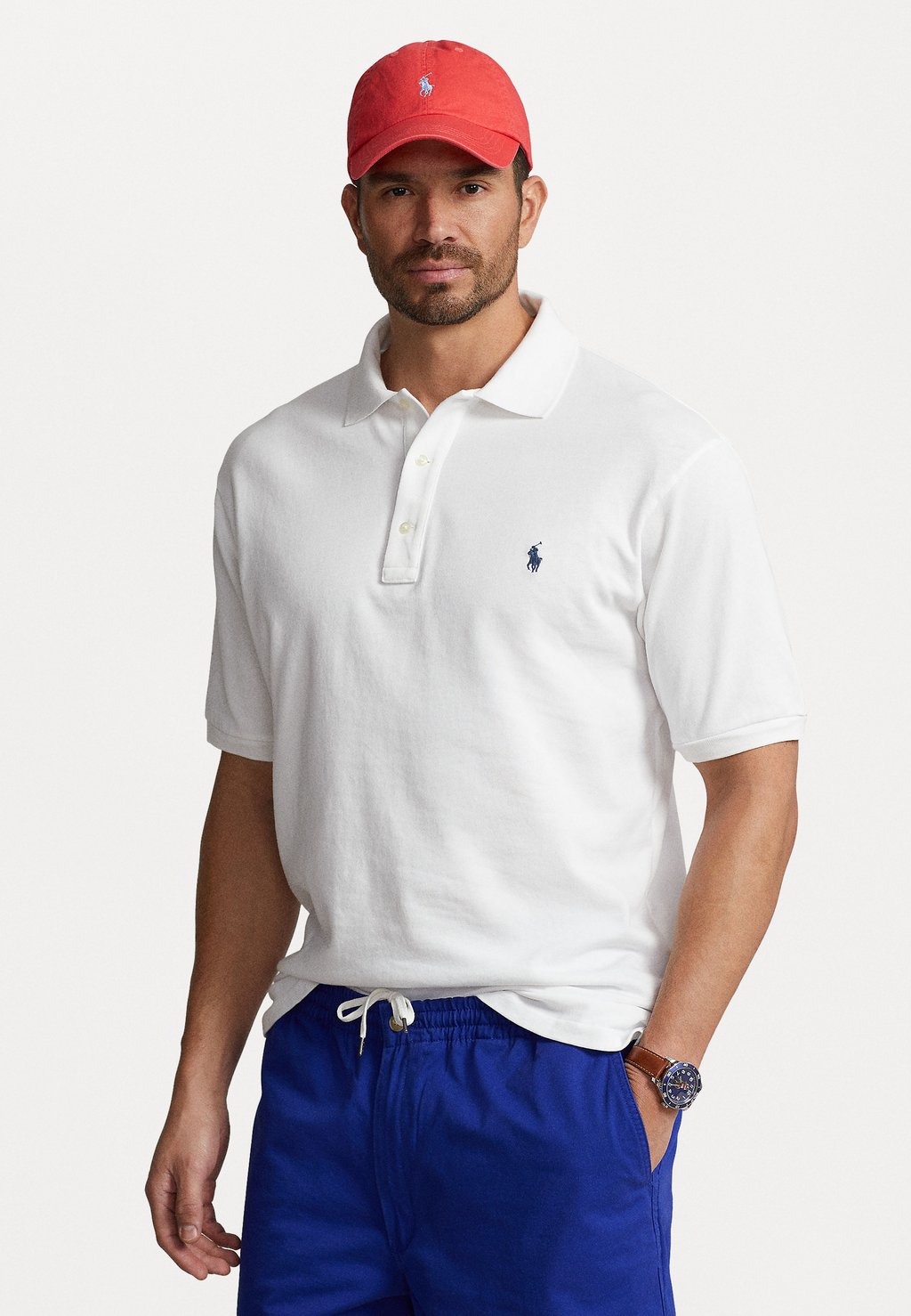 

Рубашка поло SPA TERRY POLO SHIRT Polo Ralph Lauren Big & Tall, белый