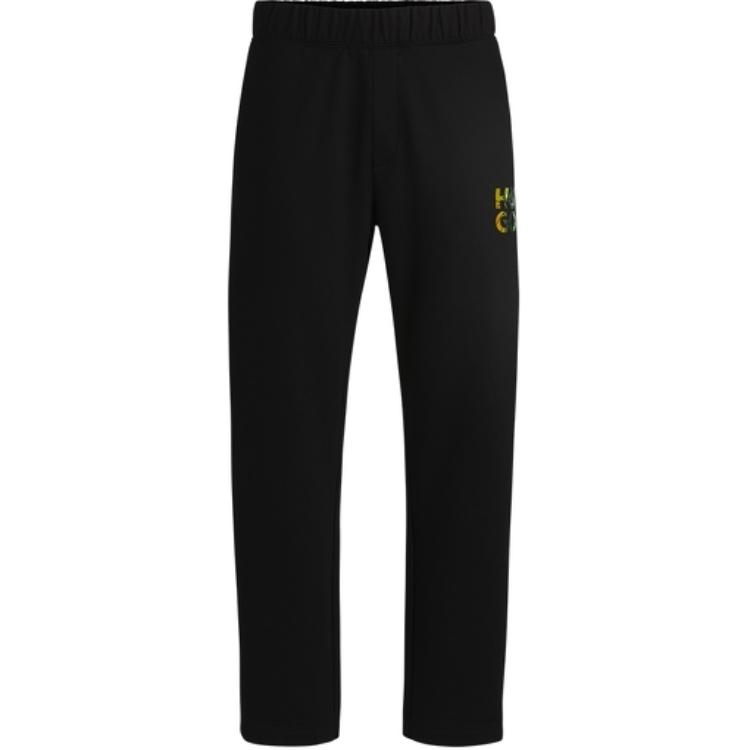 

Хьюго с принтом логотипа спортивные брюки HUGO BOSS, черный