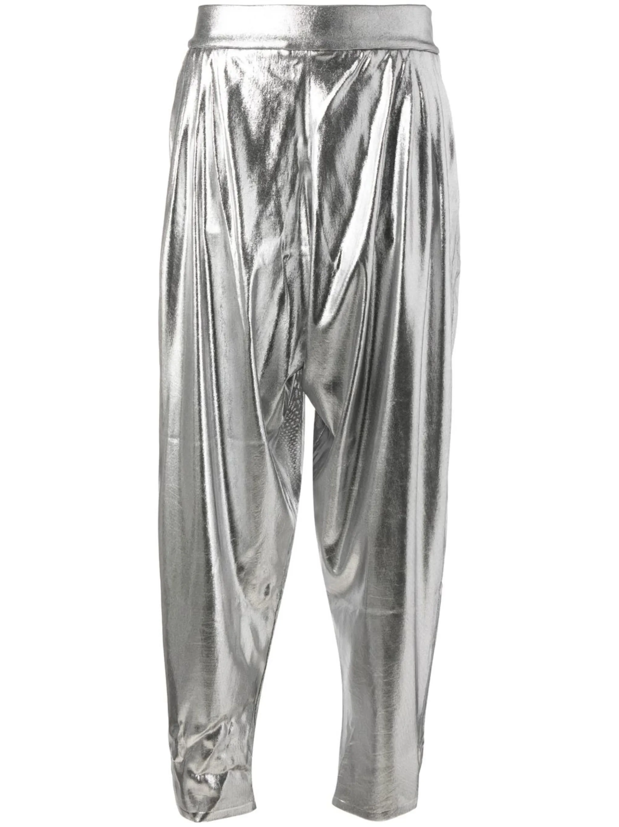 

Зауженные брюки из ткани ламе Tom Ford, серебристый