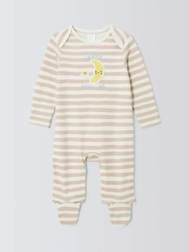 Спальный комбинезон Baby Daddy Loved Me, натуральный цвет John Lewis