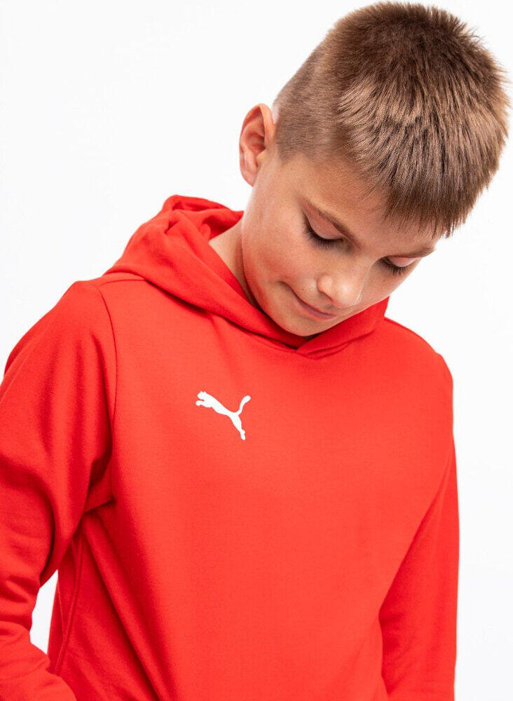 Толстовка с капюшоном PUMA Children's teamGOAL Casuals, пуловер 658619, красный — фото 3