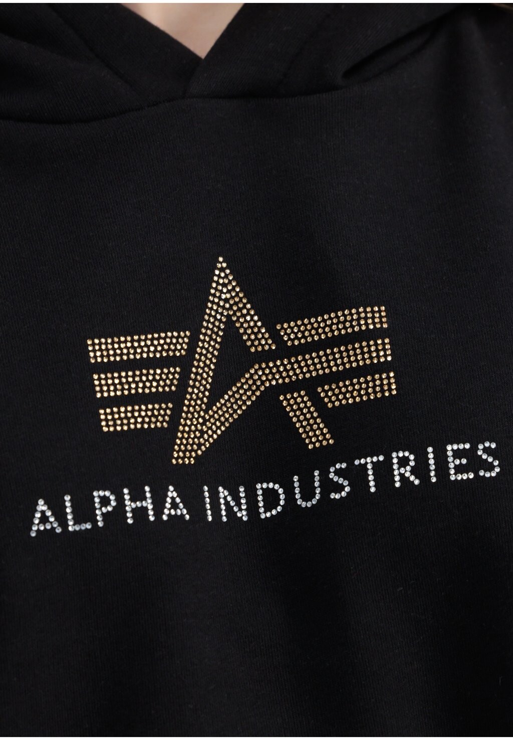 

Толстовка с капюшоном CRYSTAL COS Alpha Industries, черный