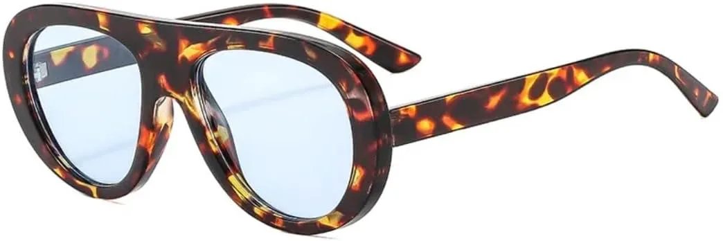 

Солнцезащитные очки с защитой UV400 | Леопардовый принт в стиле панк | Для женщин и мужчин | Для занятий спортом на открытом воздухе и вождения DSVIGF, Leopard Blue