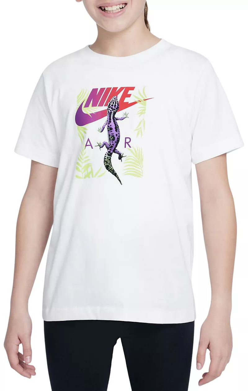 

Детская футболка Nike Sportswear Create с рисунком Gecko, белый