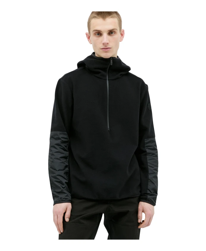 

Худи с технической панелью Moncler, черный