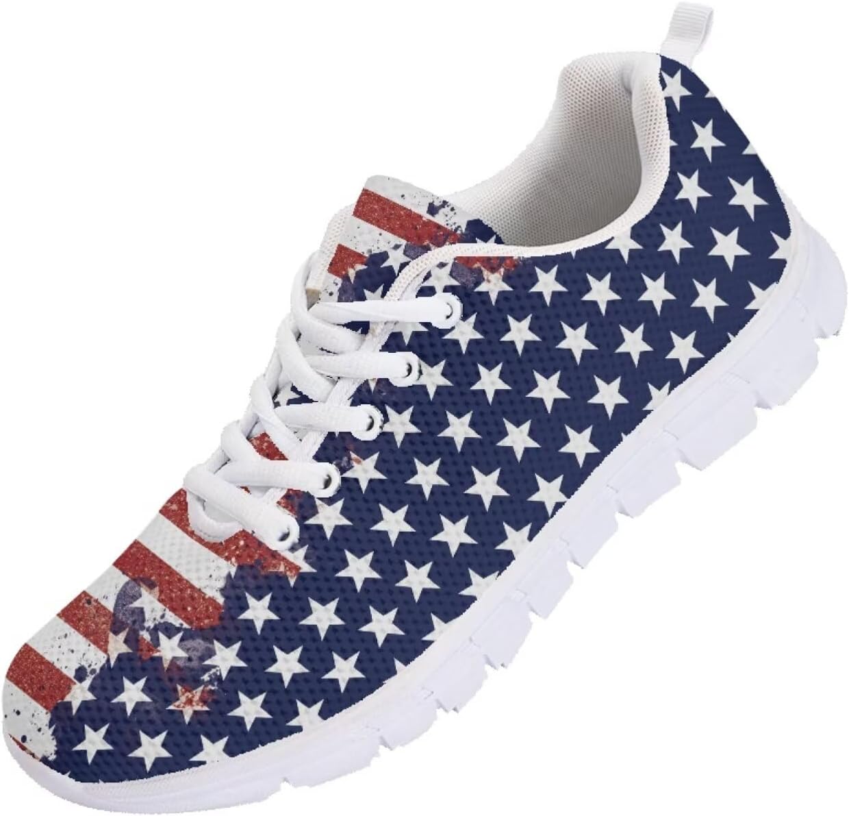 

Мужские кроссовки Funnydude Funny Print 2025 для бега, спортивные, повседневные, удобные для тренировок, American Flag