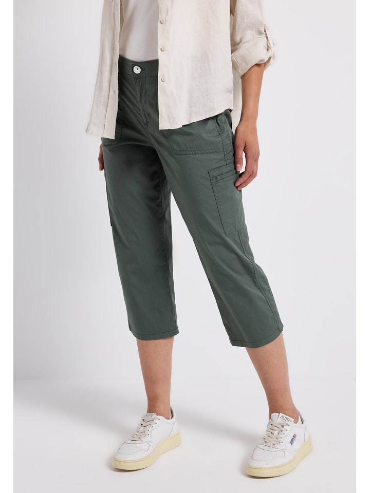 

Тканевые брюки Street One, темно-зеленый