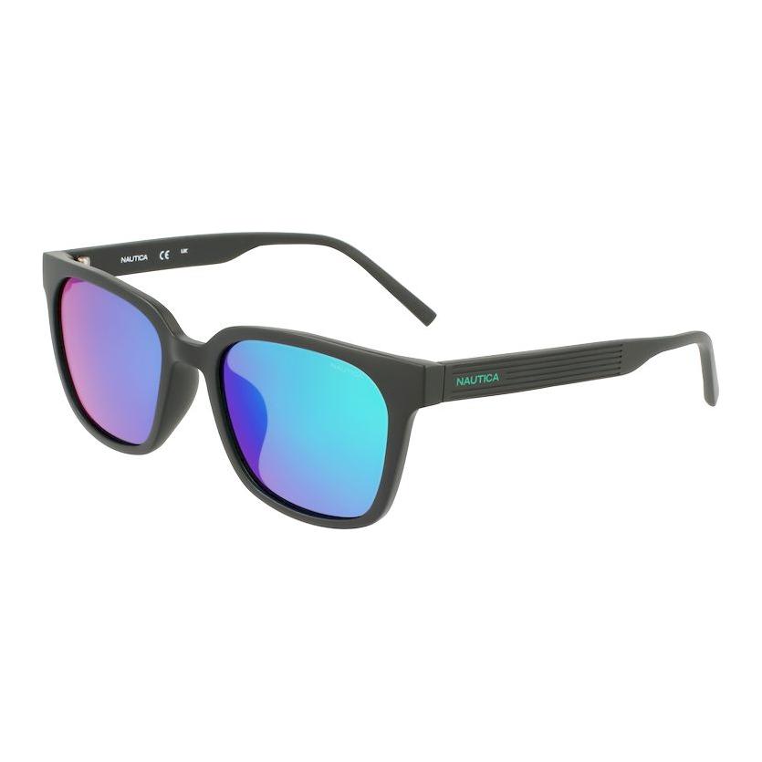 

NAUTICA Литой квадратной формы солнцезащитные очки Unisex Black, Black