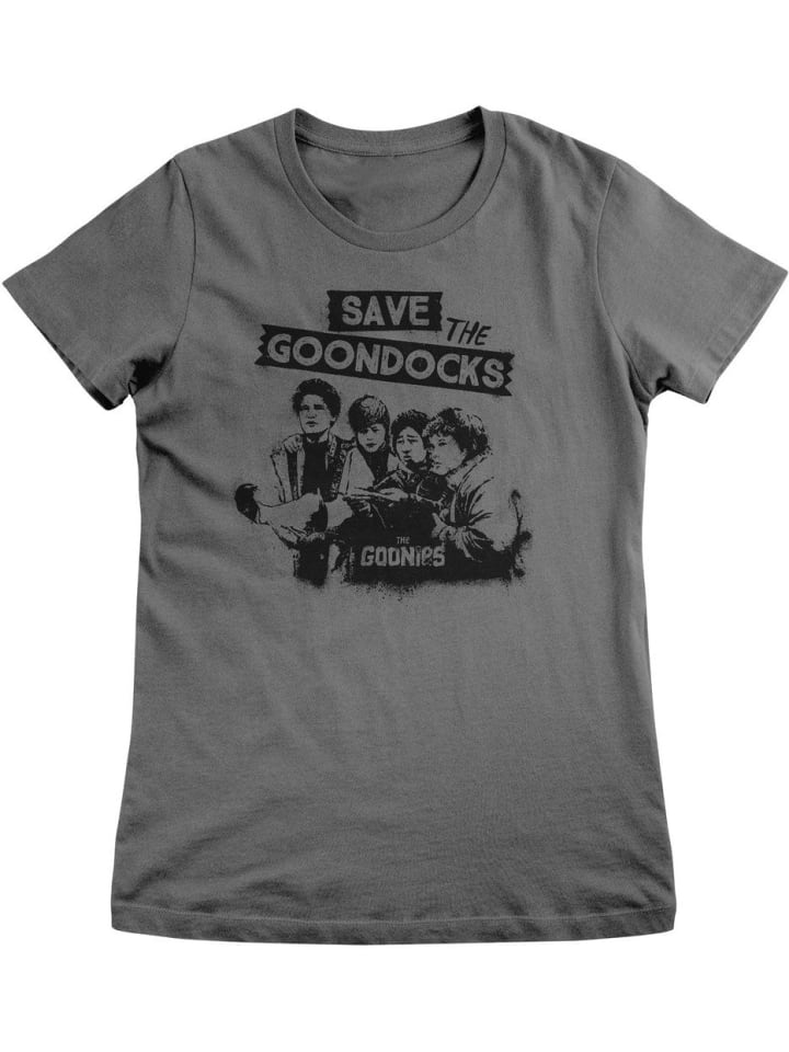 

The Goonies Футболка «Save The Goondocks Girly Tee» серого цвета, Серый, The Goonies Футболка «Save The Goondocks Girly Tee» серого цвета