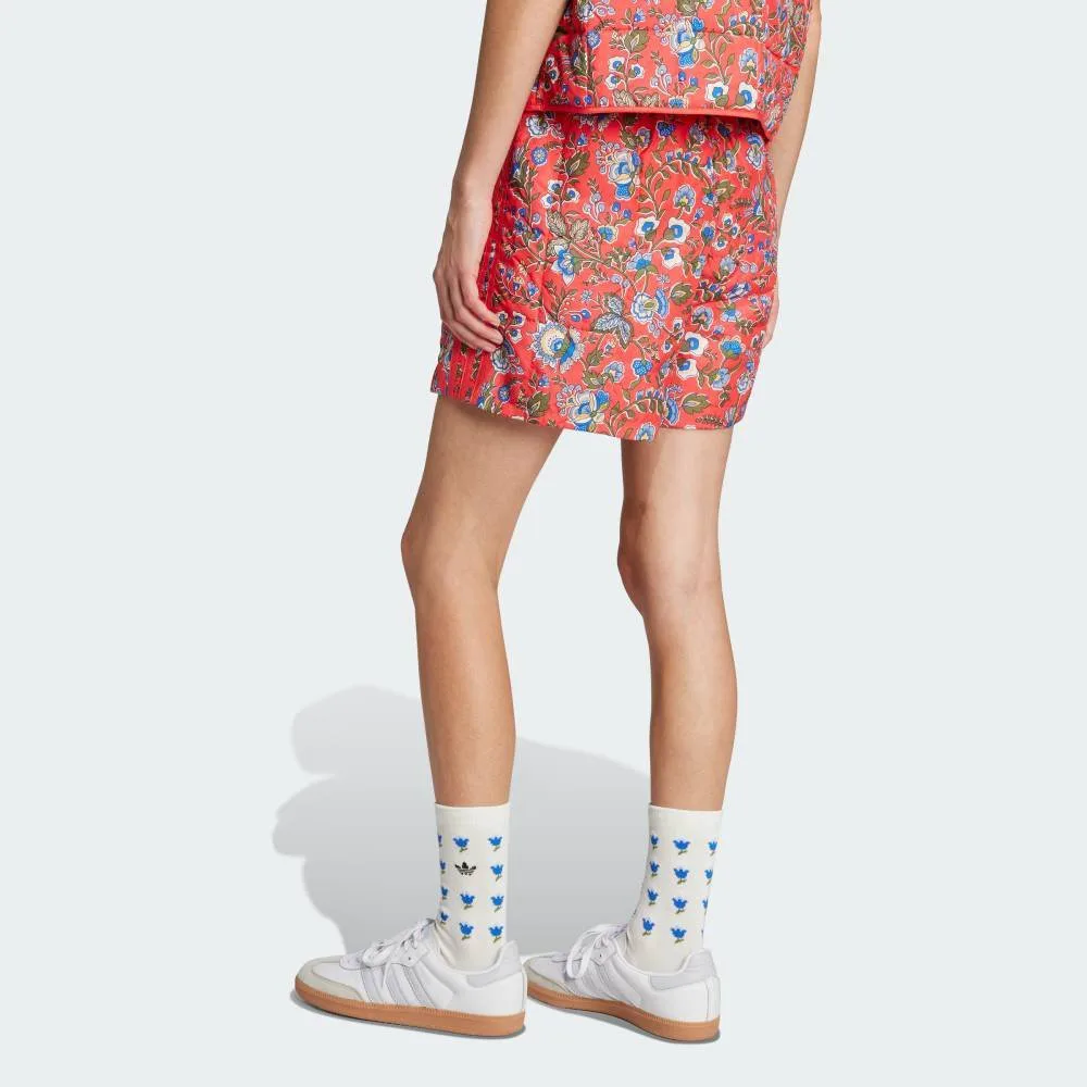 Originals x Liberty London Стеганые шорты Adidas, Red — фото 2