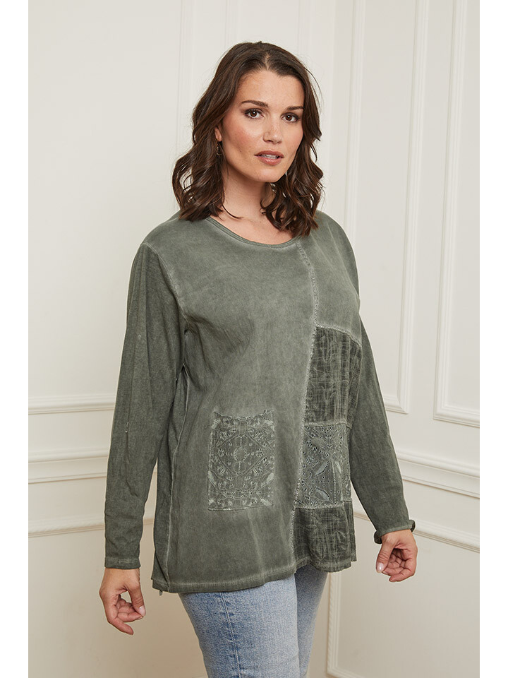 

Лонгслив Curvy Lady, хаки