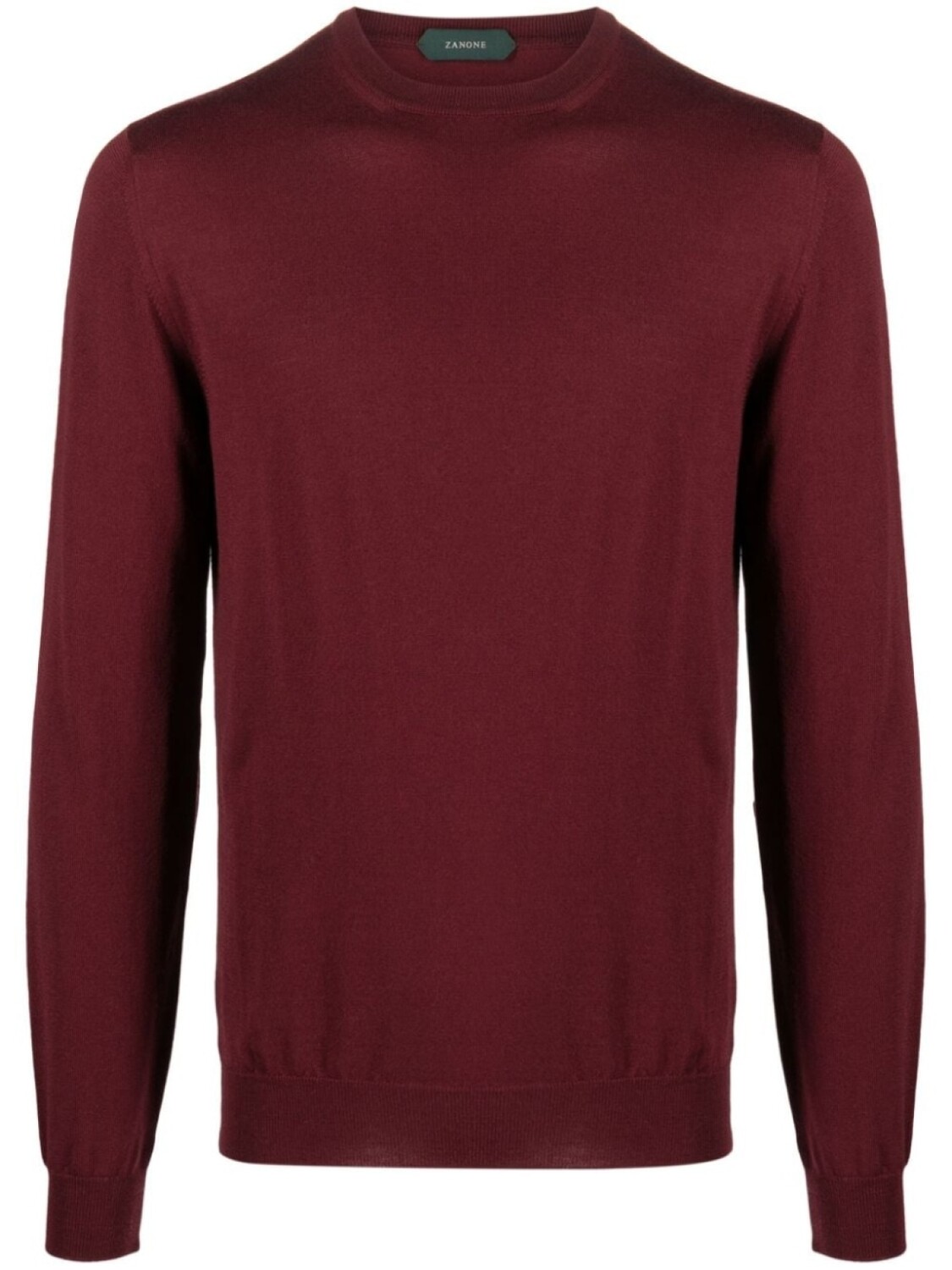 

Zanone crew-neck fine-knit jumper, красный