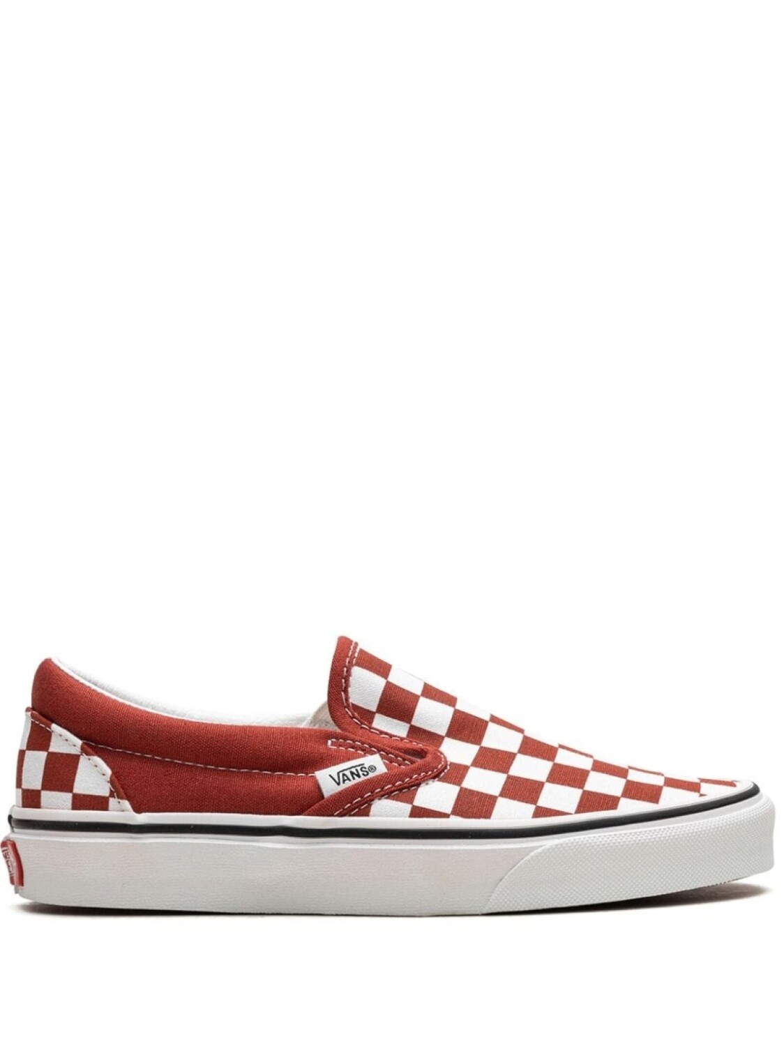 

Vans клетчатые слипоны, красный