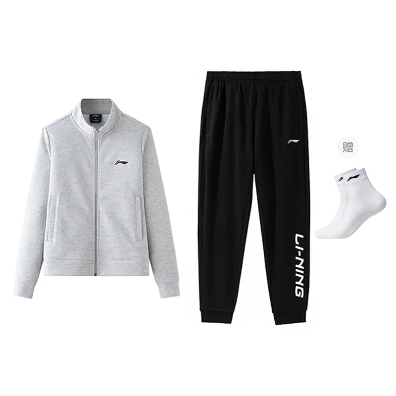 

Li-Ning Casual Sportswear Unisex Coin Gray+Black