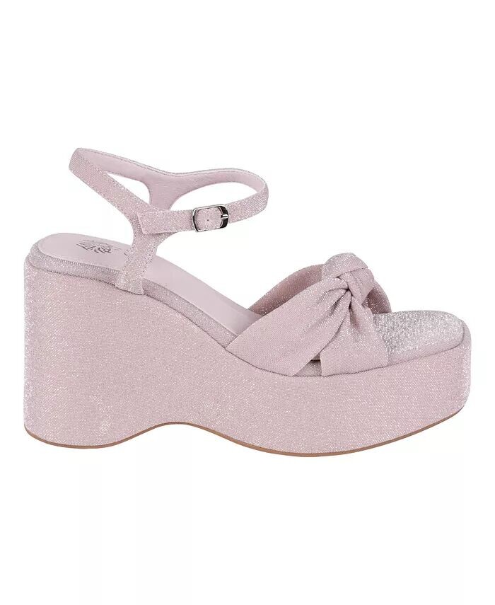 Женские босоножки на танкетке Analia на платформе GC Shoes, розовый — фото 2