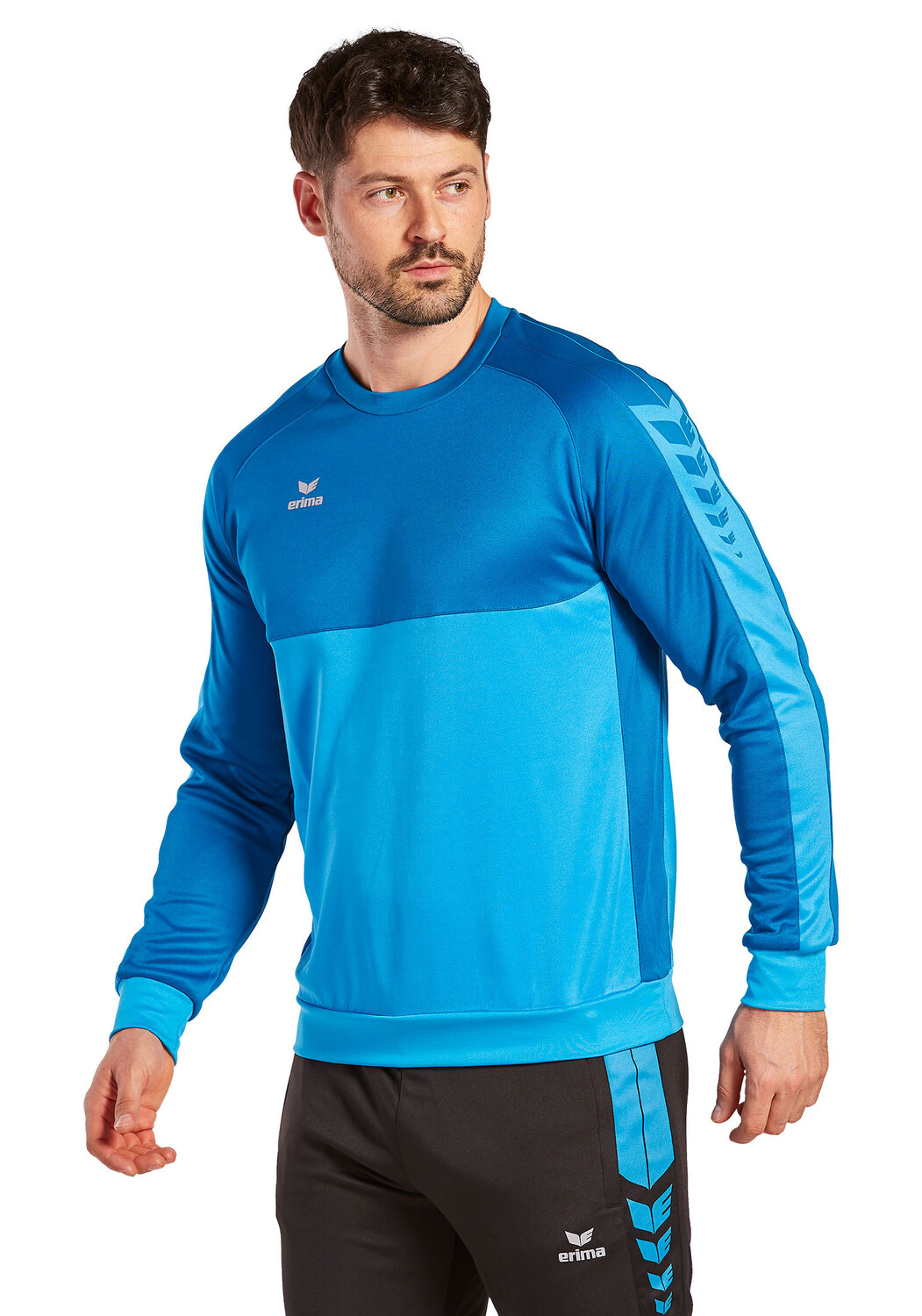 

Спортивная футболка erima Six Wings Sweatshirt, цвет curacao/mykonos
