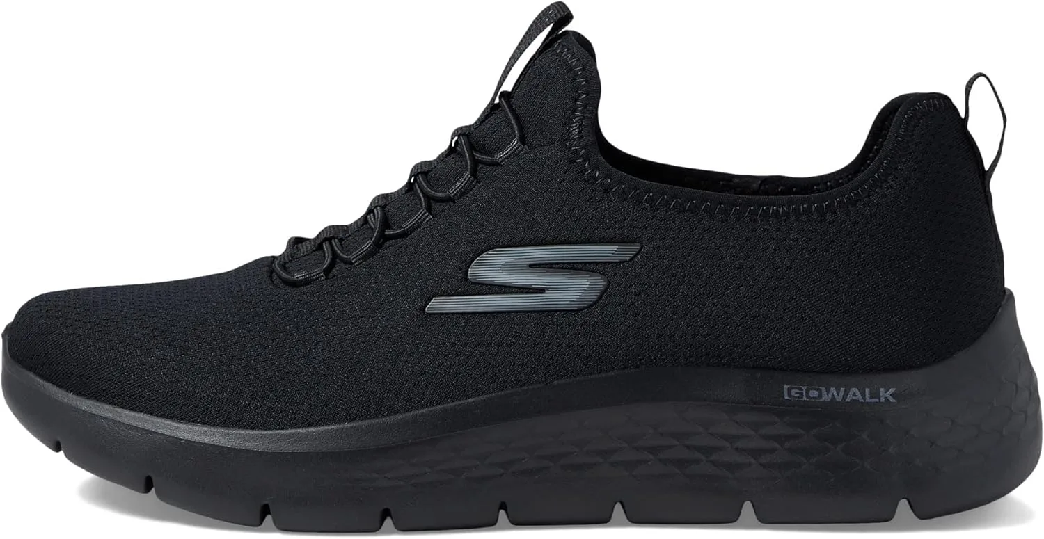 Мужские спортивные кроссовки Skechers Gowalk Flex с воздушной подушкой без шнурков, черный — фото 4