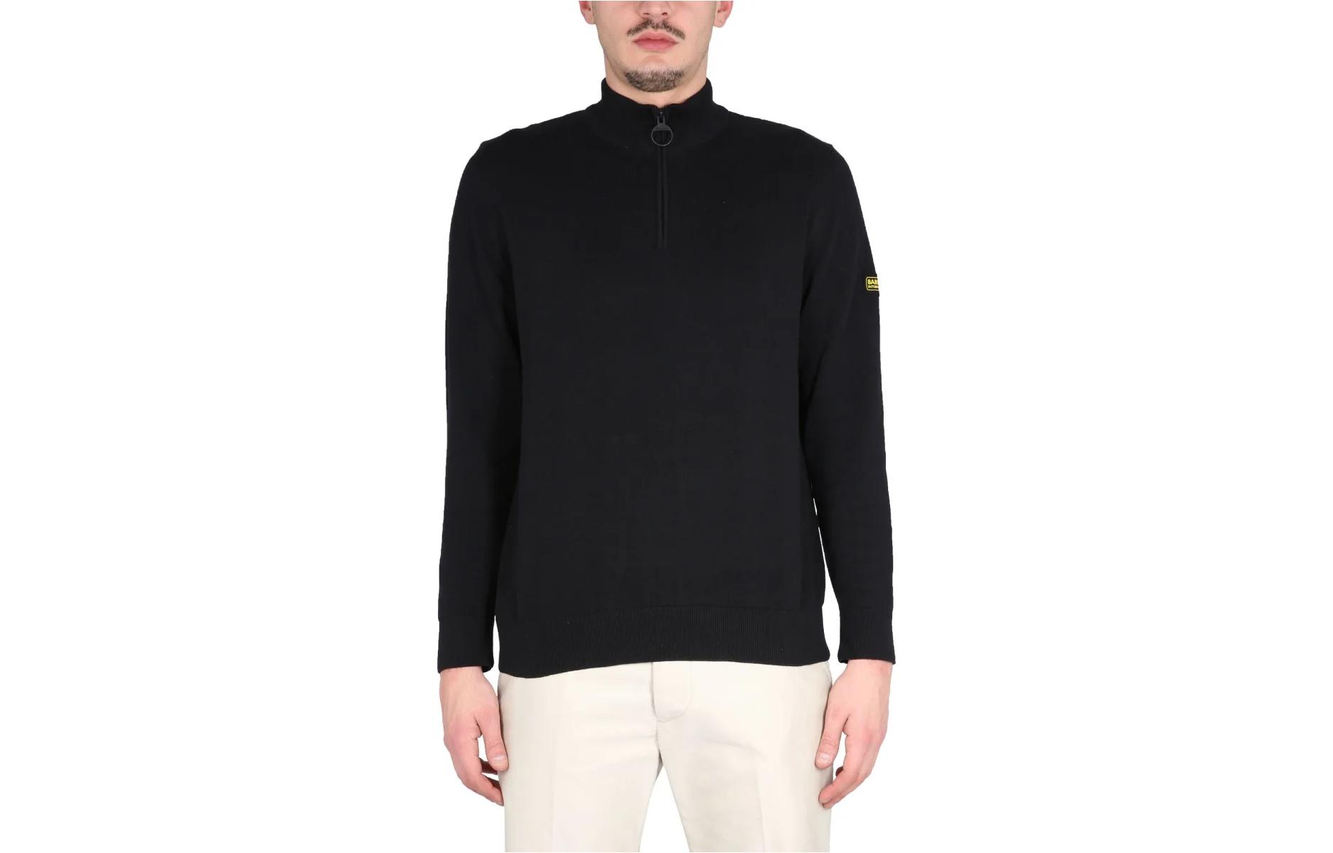 

BARBOUR Свитер SS23 мужской черный