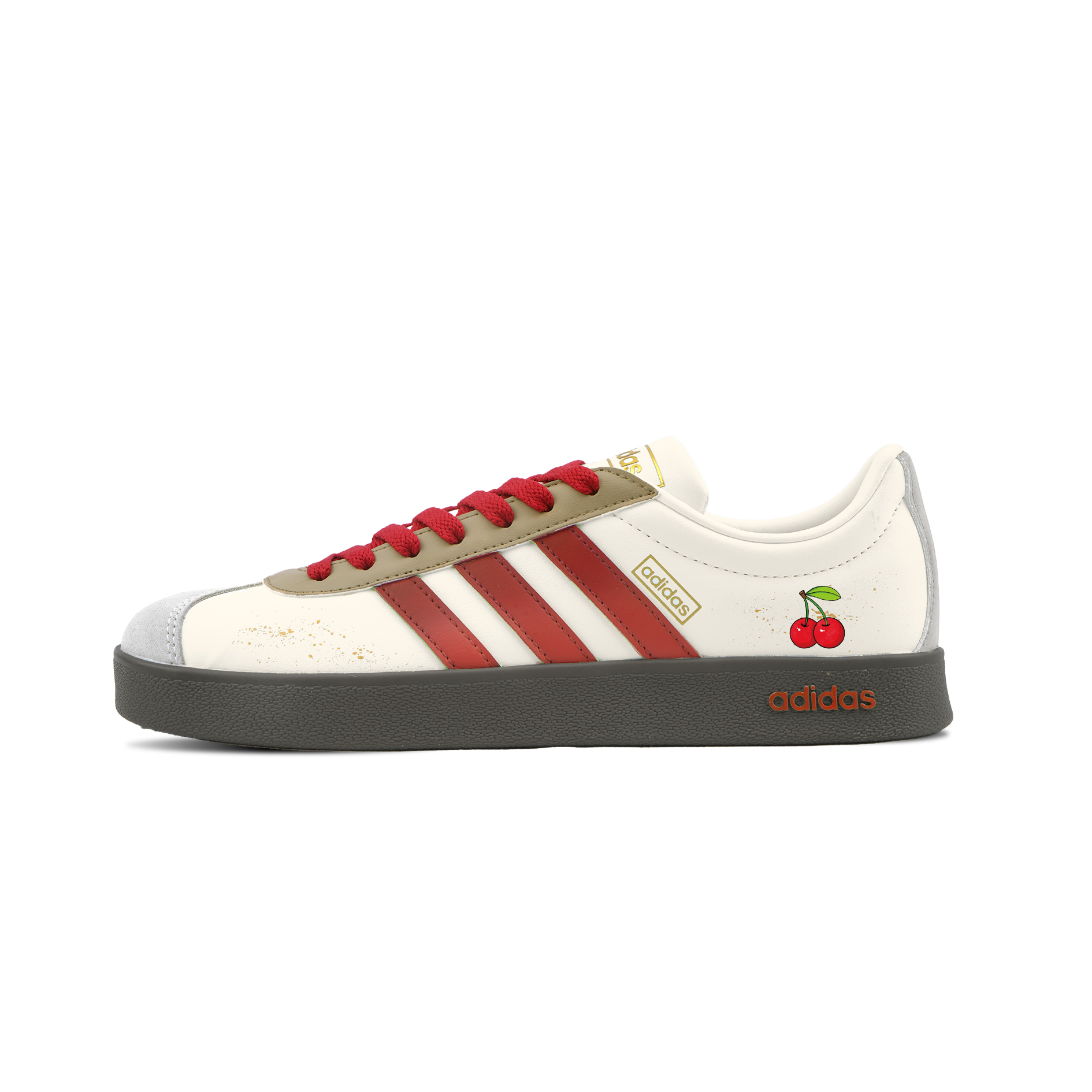 

Adidas VL COURT 2.0 Red Edge Blossom Low top German Army Trainers Unisex Cherry Red