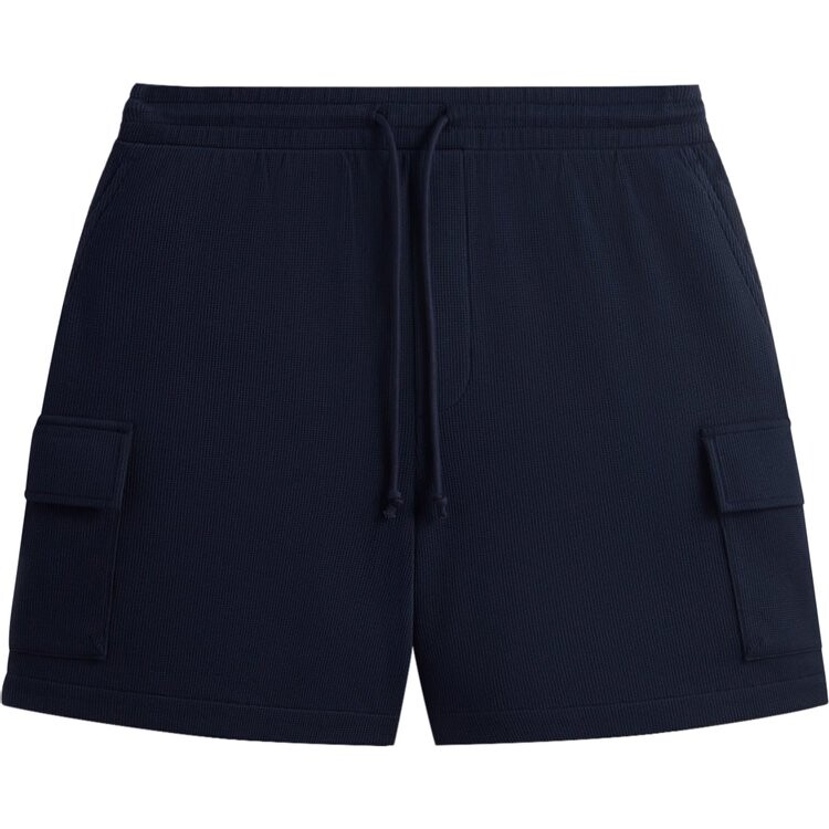 

Шорты Kith Micro Waffle Fairfax Cargo Short, синий, Черный, Шорты Kith Micro Waffle Fairfax Cargo Short, синий
