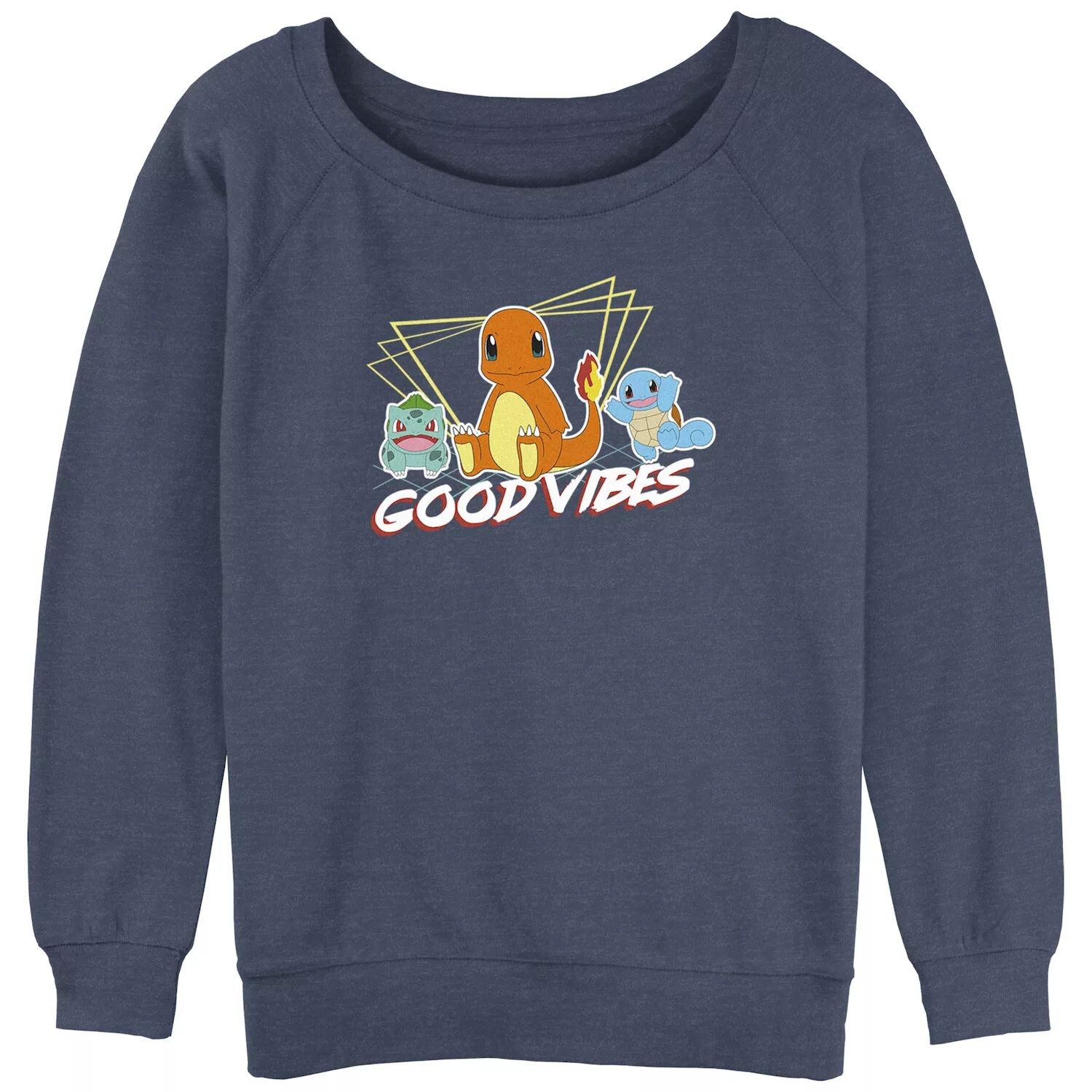

Махровая толстовка с напуском и рисунком для начинающих Pokémon "Good Vibes" Starter Licensed Character