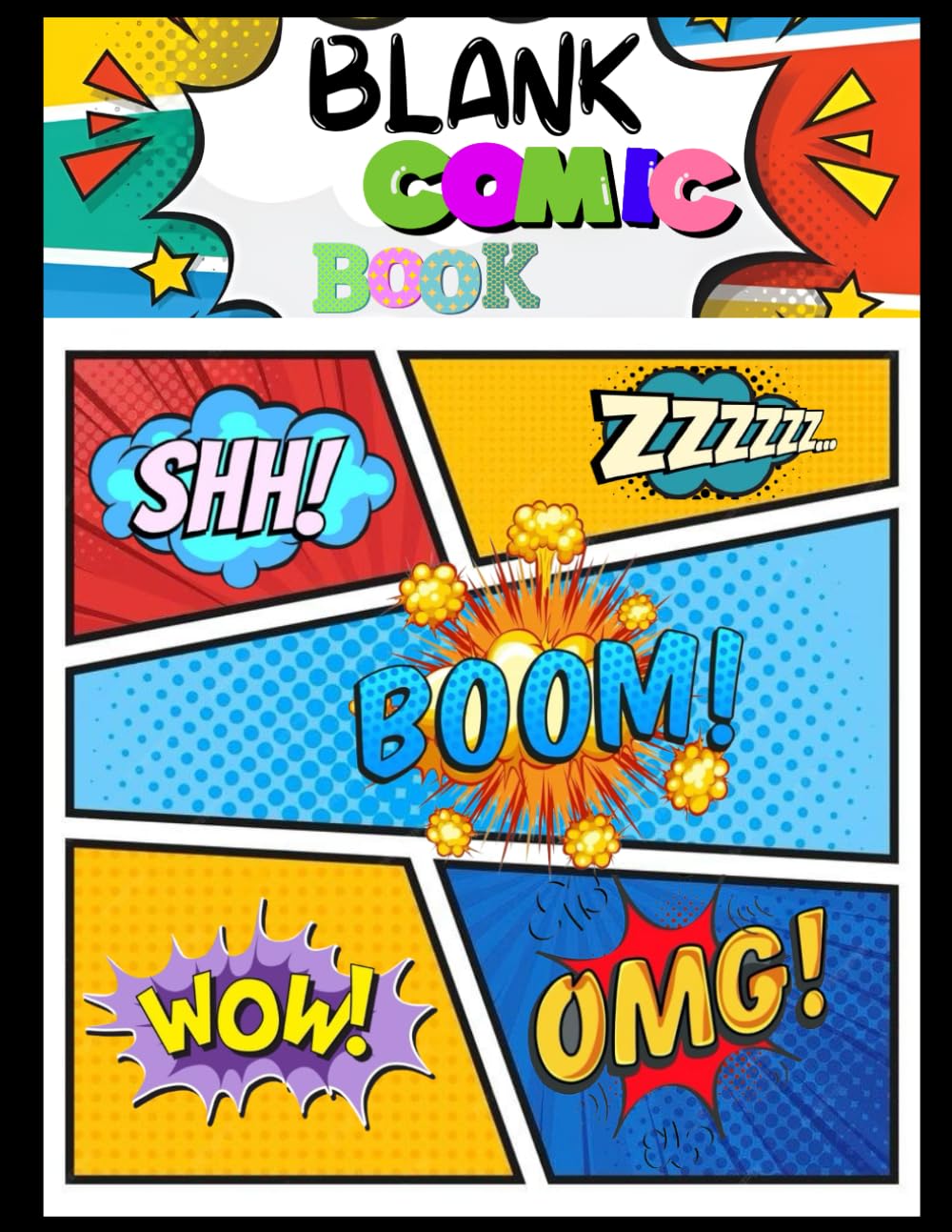 

Blank Comic Book For Kids: Create Your Own Comic Book With this Notebook with lots of Comic Templates, Variety Comic Templates For Kids And Adults, Large 8"X11" 100 Pages (Independently published)