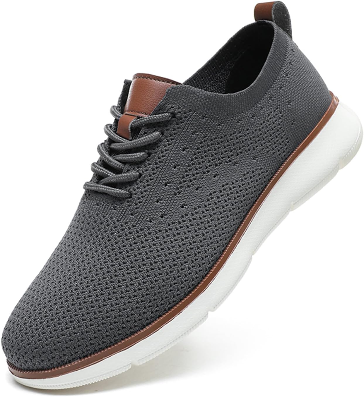 

Мужские сетчатые оксфорды Легкие дышащие туфли Комфортные повседневные туфли для ходьбы Medasain, серый