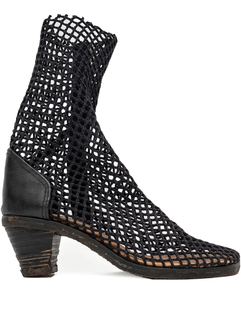 Сетчатые ботильоны Bitta на каблуке VERDURA SHOES, синий