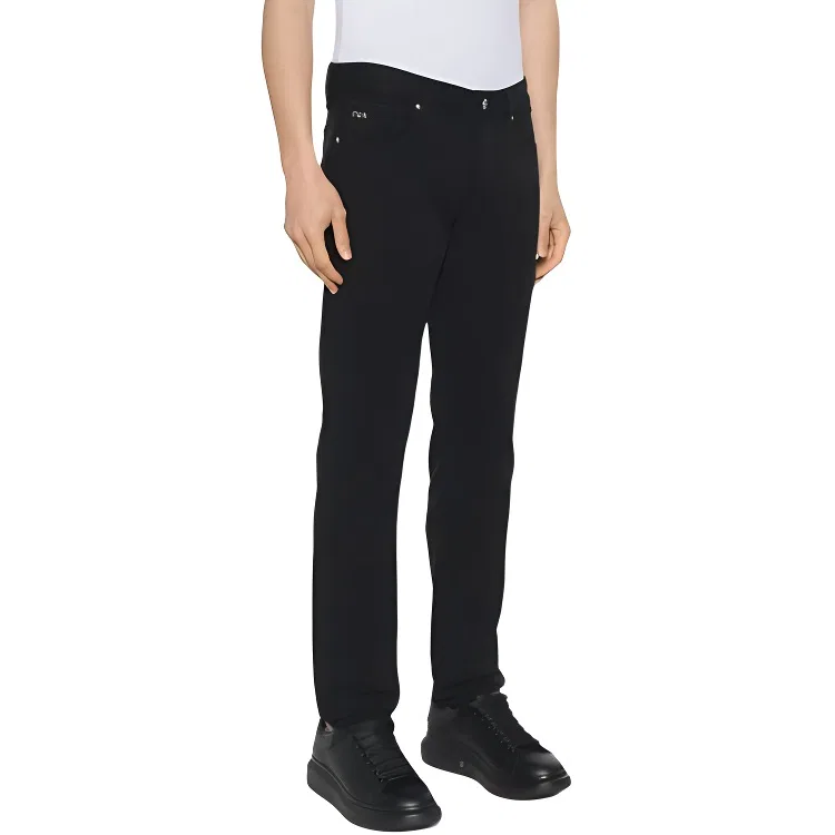 Джинсы Asv J75 Lyocell blend Slim fit EMPORIO ARMANI, Black Gray — фото 4