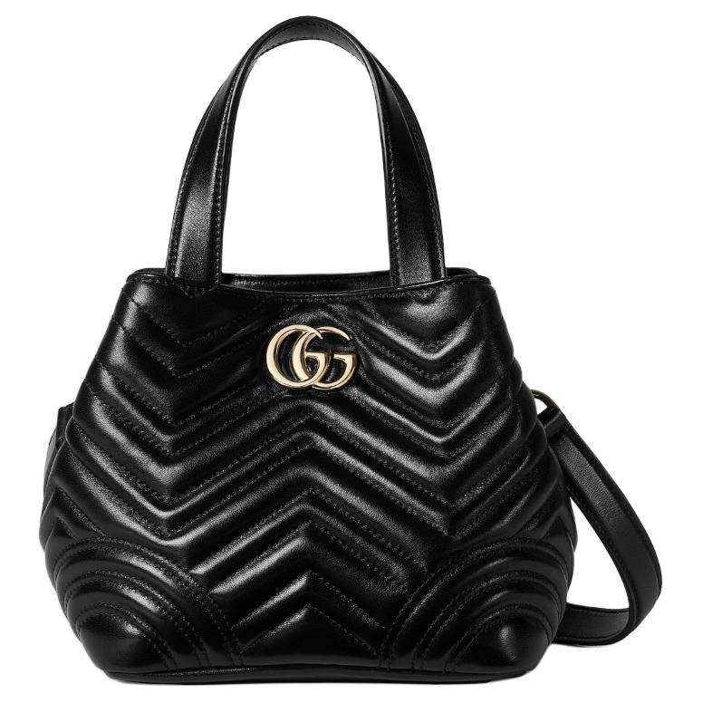 Сумка тоут Gucci GG Marmont из натуральной кожи ягненка — фото 2