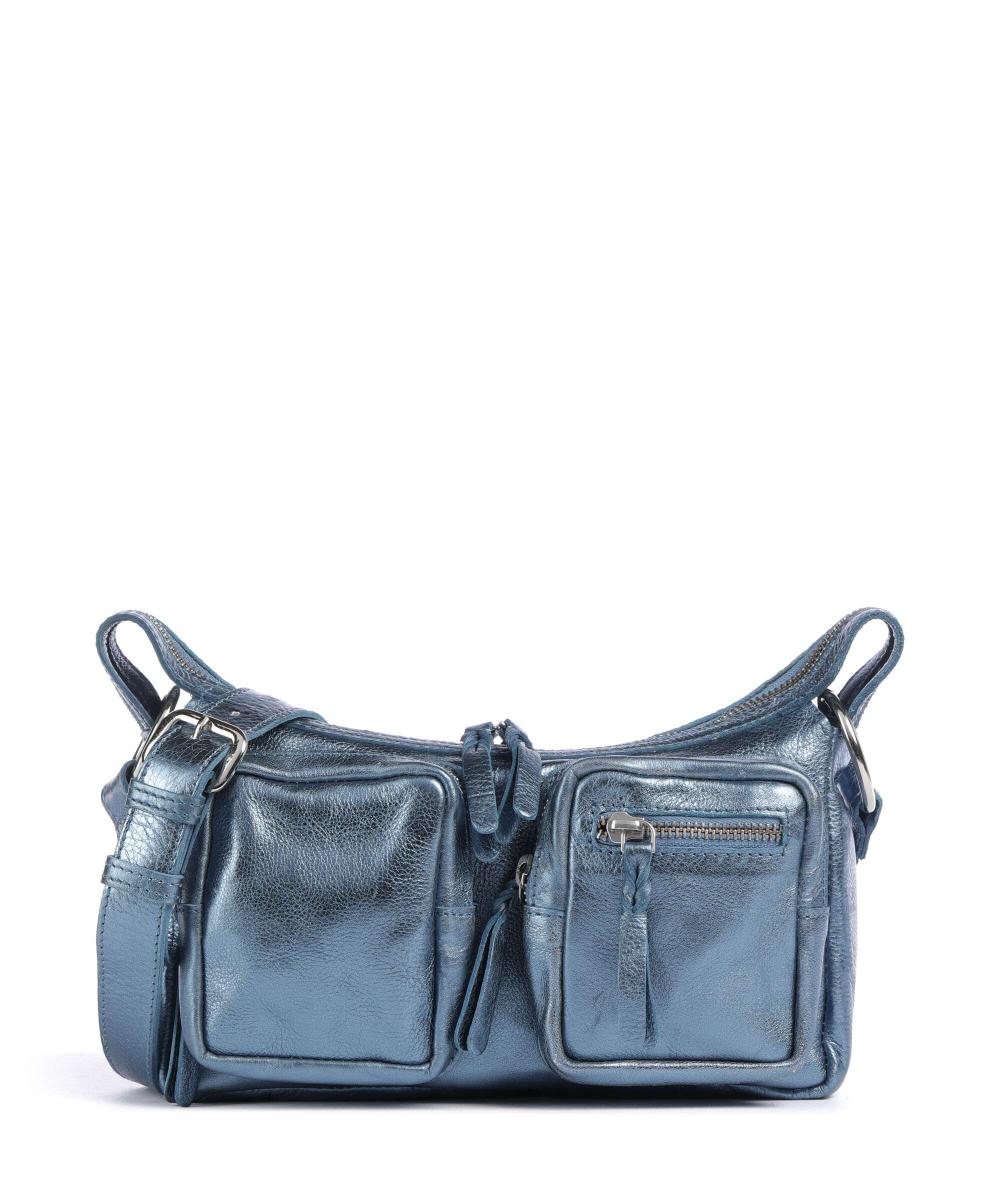 

Сумка через плечо Salvatorgasse 4 из зернистой коровьей кожи Taschendieb Wien, синий