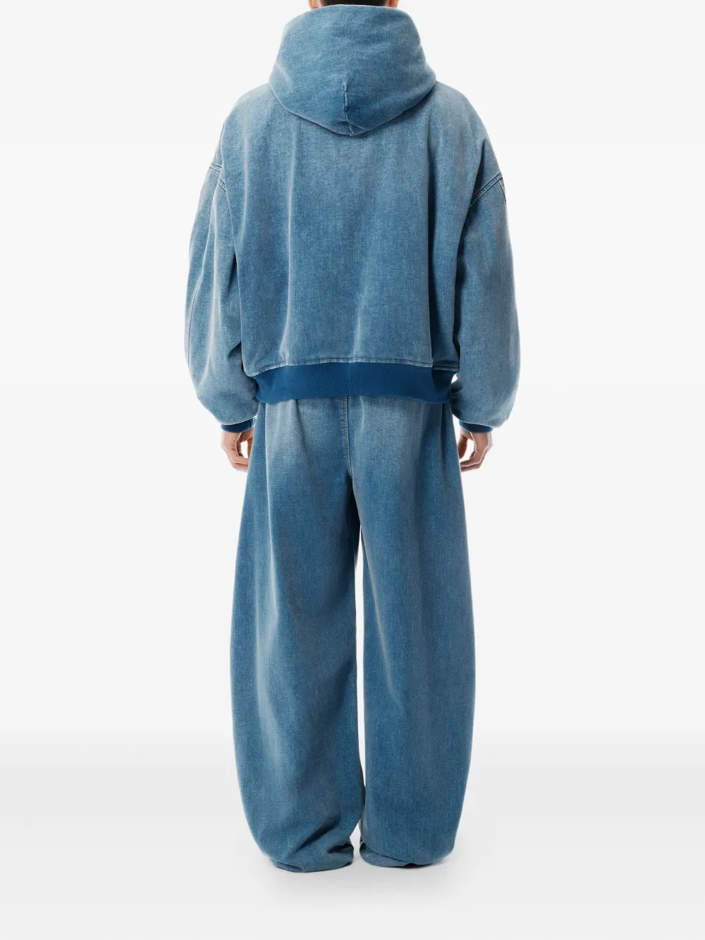 Джинсовая куртка на молнии с капюшоном Alexander Wang, синий — фото 3