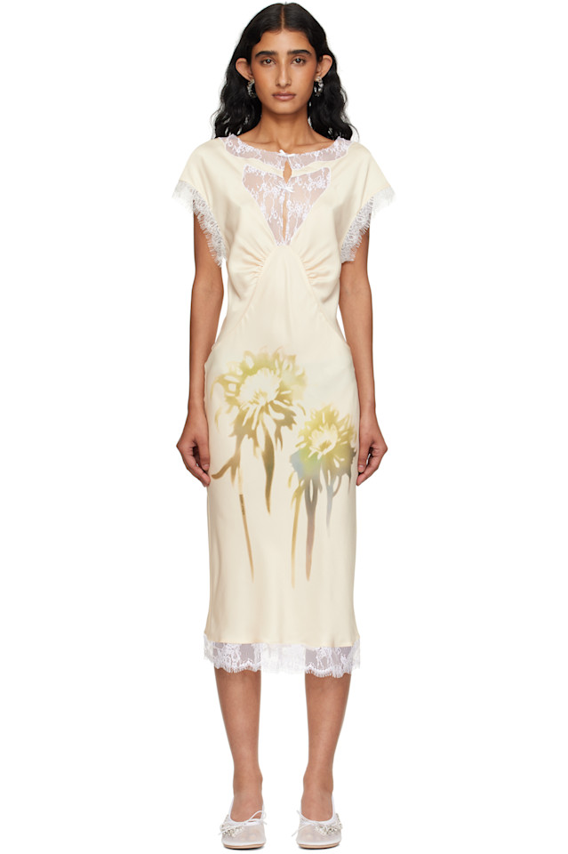 

Платье миди Waterlily Collina Strada, цвет butter faded flower