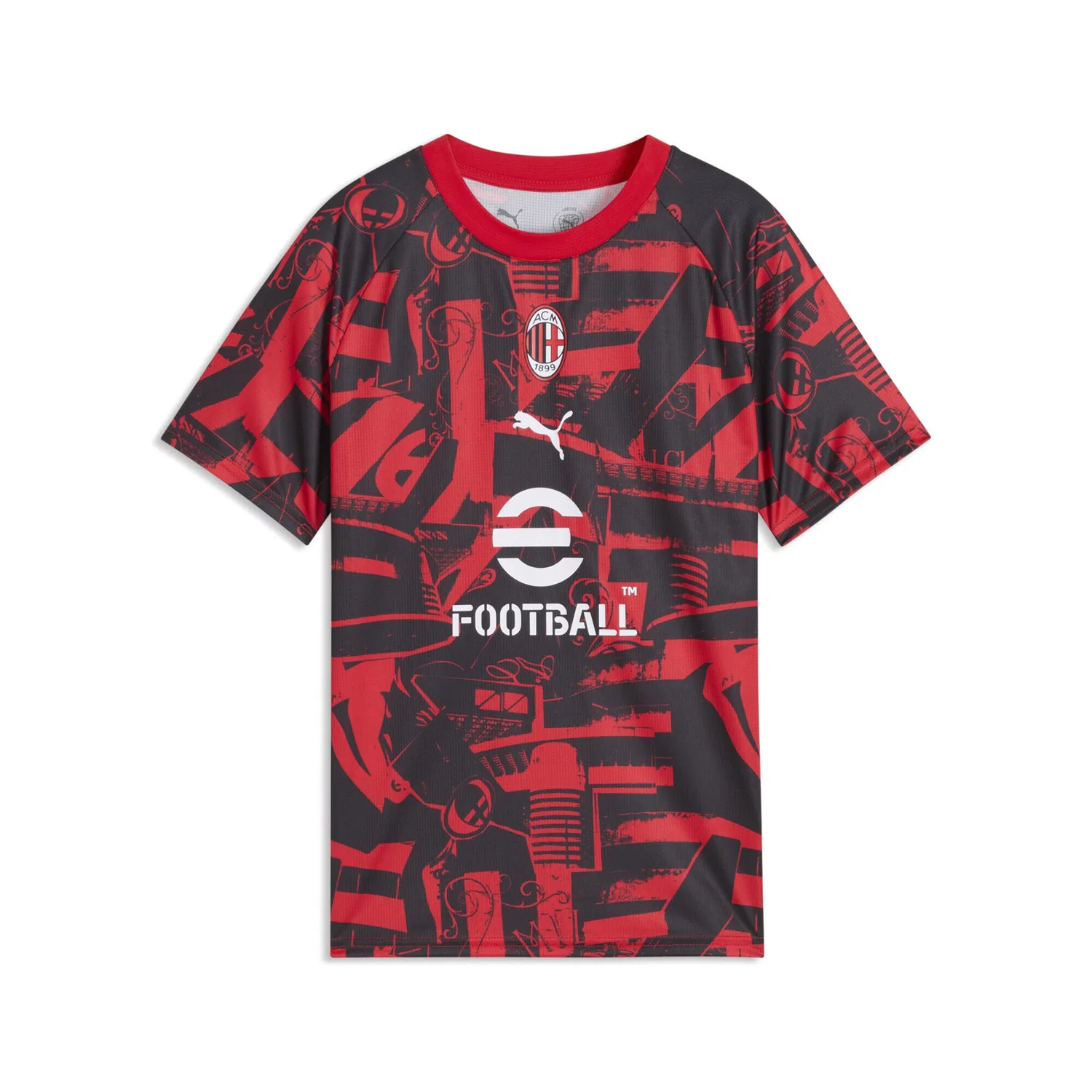 Футболка Puma Performance AC Milan огненно-красного цвета
