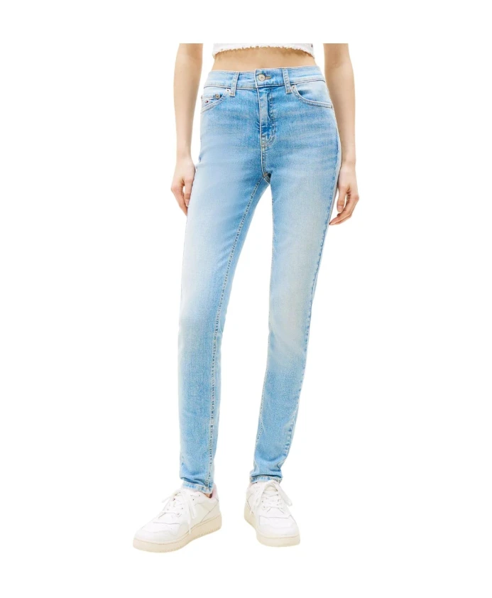 

Современные узкие джинсы в классическом стиле. Tommy Hilfiger, синий