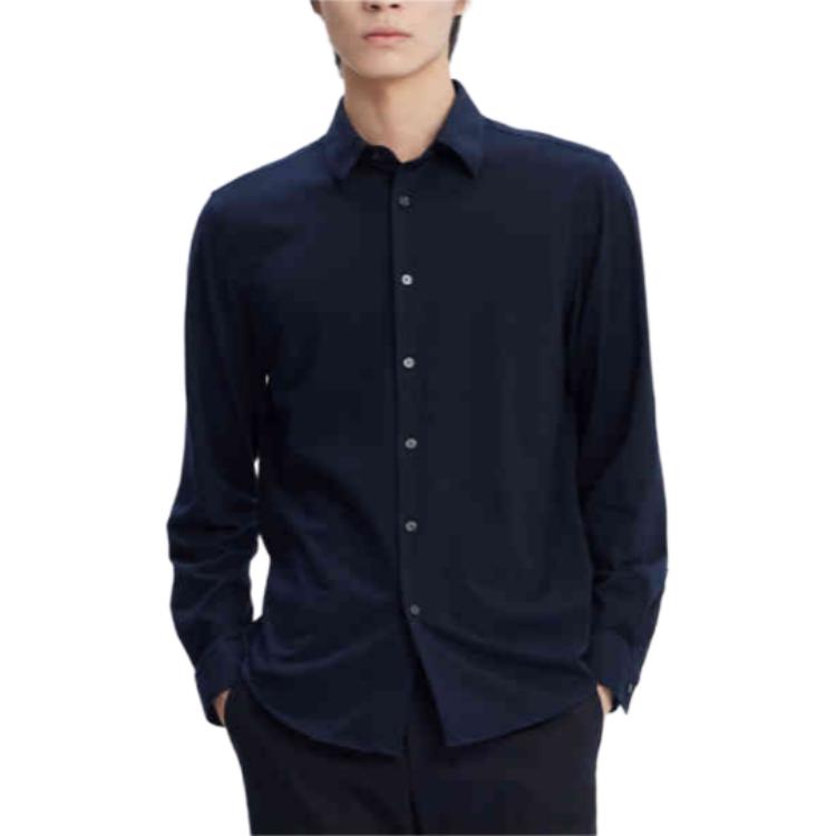 

THEORY Мужская рубашка Navy Blue