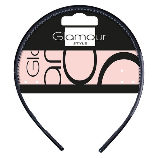 

Пластиковая лента для волос Glamour с кристаллами, Черный