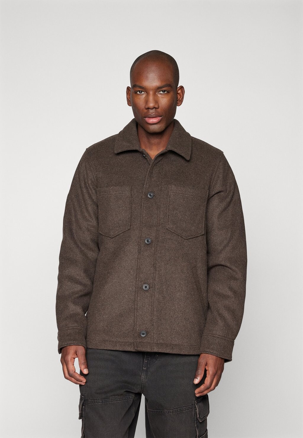 

Легкая куртка PALLY SHIRT JACKET Samsøe Samsøe, темно-коричневый