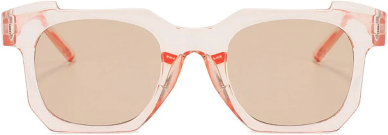 

Willochra Fashion Дизайнерские солнцезащитные очки-пилот Polygon для женщин и мужчин, в стиле ретро 70-х, квадратная оправа, панк, солнцезащитные очки, C4