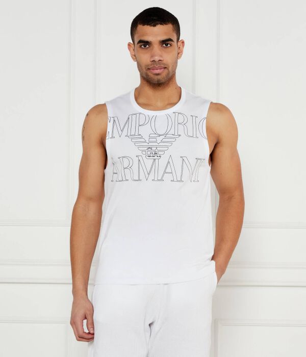 

Майка Regular fit Emporio Armani, белый
