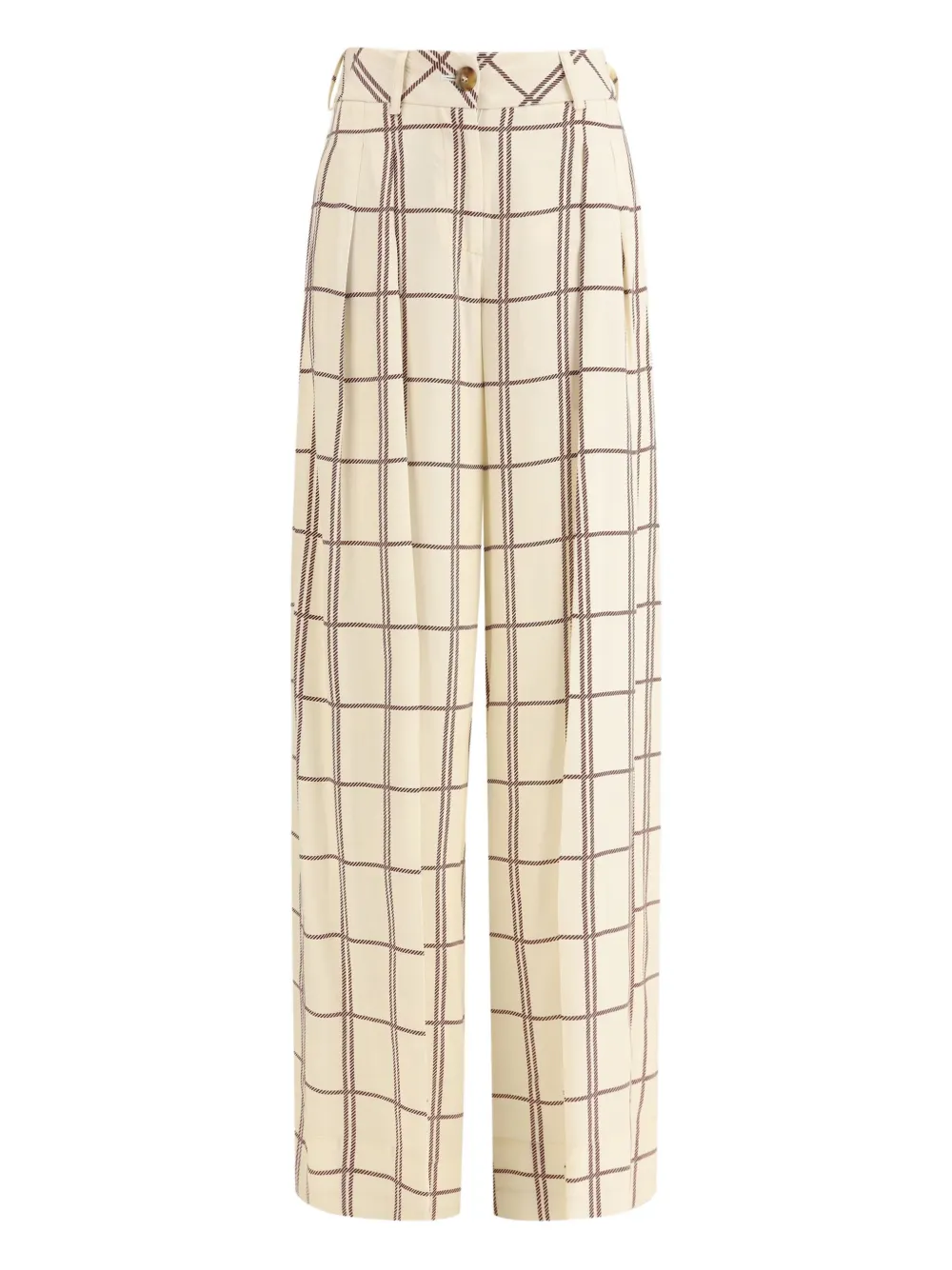 

Клетчатые брюки Travel со складками Crida, нейтральный