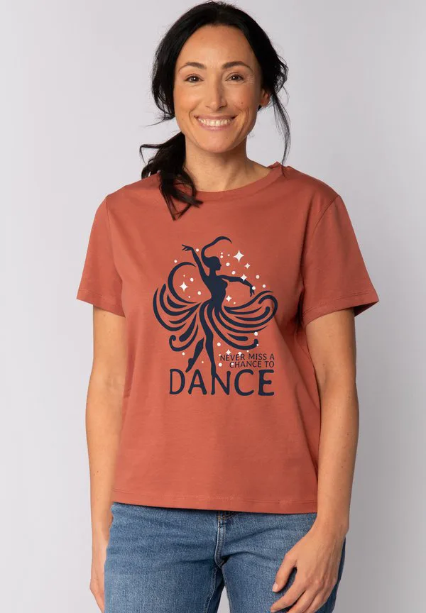 

Футболка с принтом «шанс потанцевать» Watapparel, Heritage Brown, Коричневый, Футболка с принтом «шанс потанцевать» Watapparel, Heritage Brown