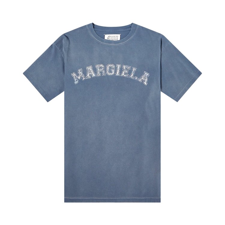 

Футболка Maison Margiela Overdye Treatment Logo T-Shirt, синий