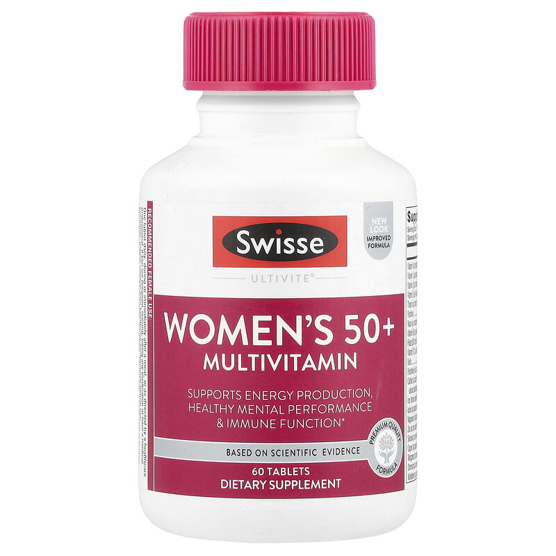 

Swisse, Мультивитамины для женщин старше 50 лет, 60 таблеток