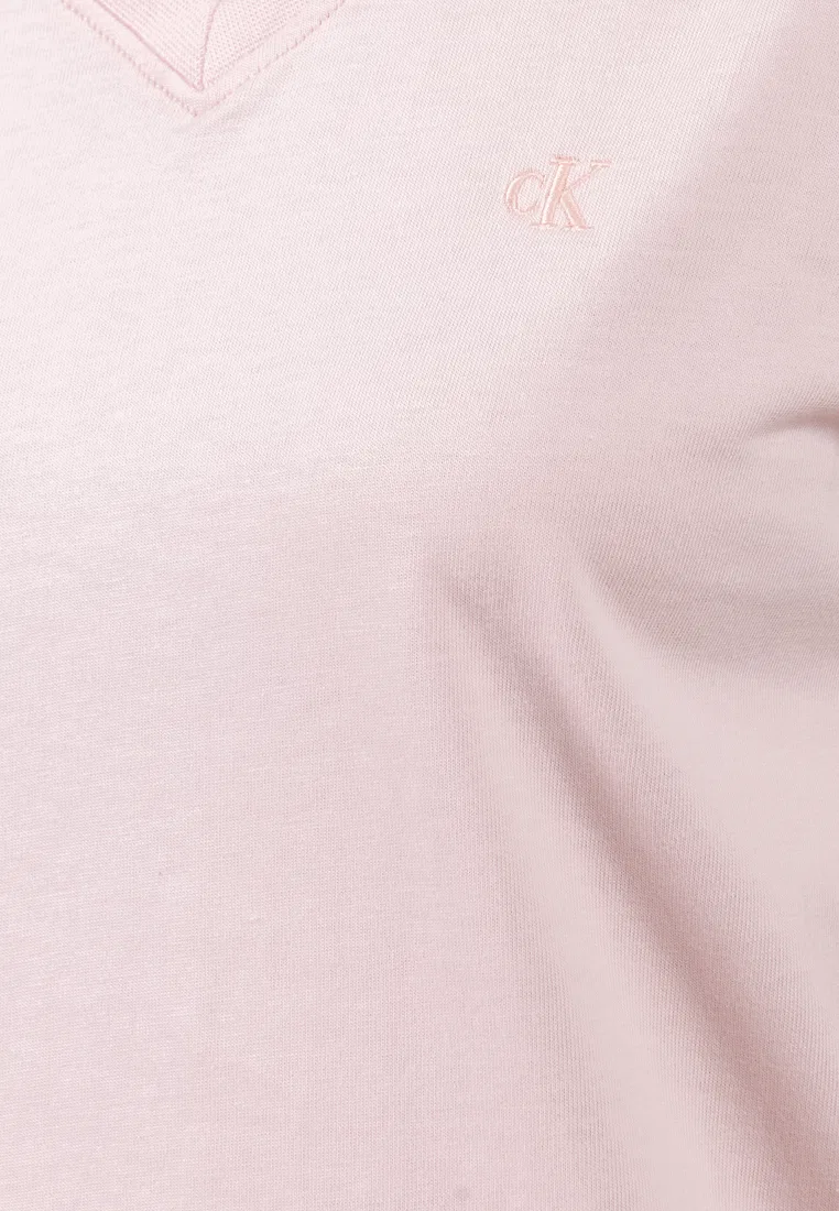Футболка с V-образным вырезом, Monogram, белый Calvin Klein — фото 3